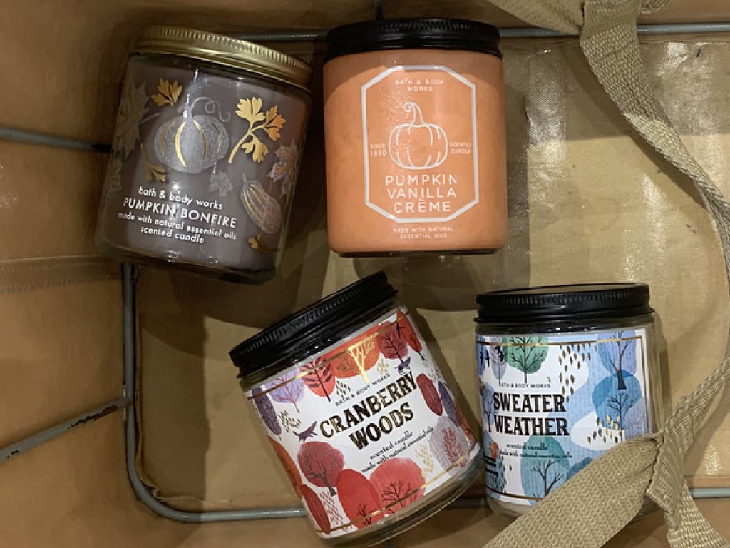 Bath Body Works Single Wick Candles for Fall