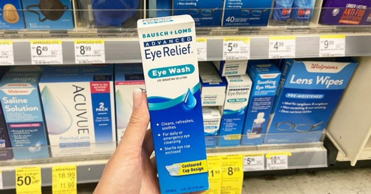 Bausch + Lomb Advanced Eye Relief Wash Only 75¢ Each at Walgreens