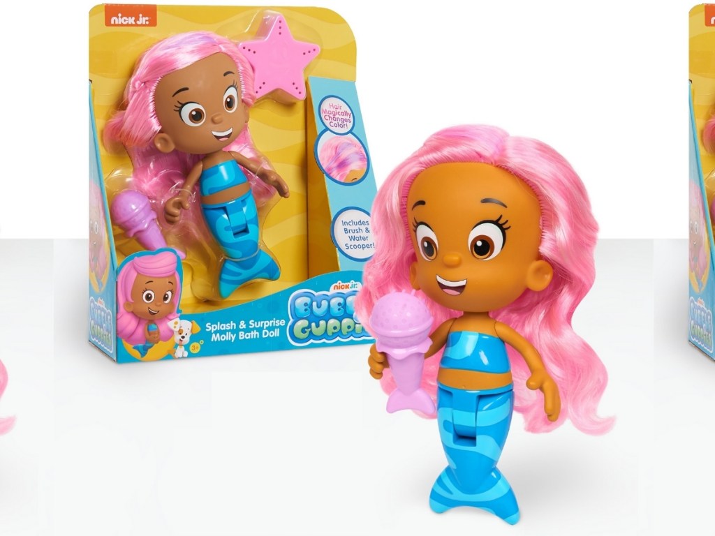 Bubble Guppies Splash and Surprise Molly Bath Doll Playset