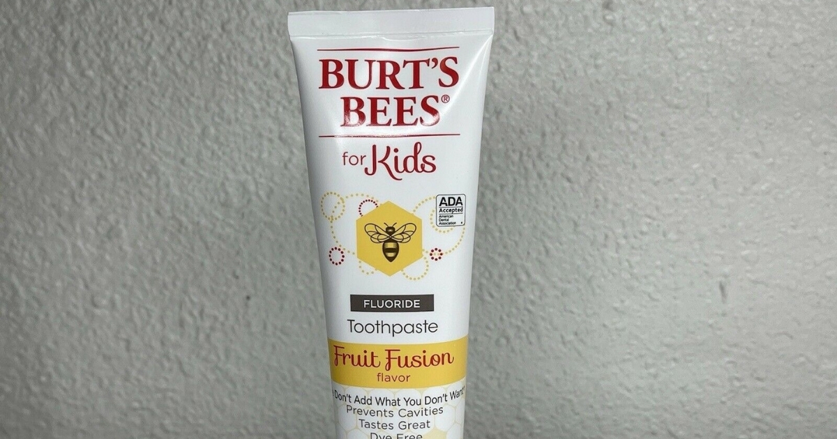 Burt's Bees Kids Toothpaste with Fluoride Fusion Fruit 4-Pack