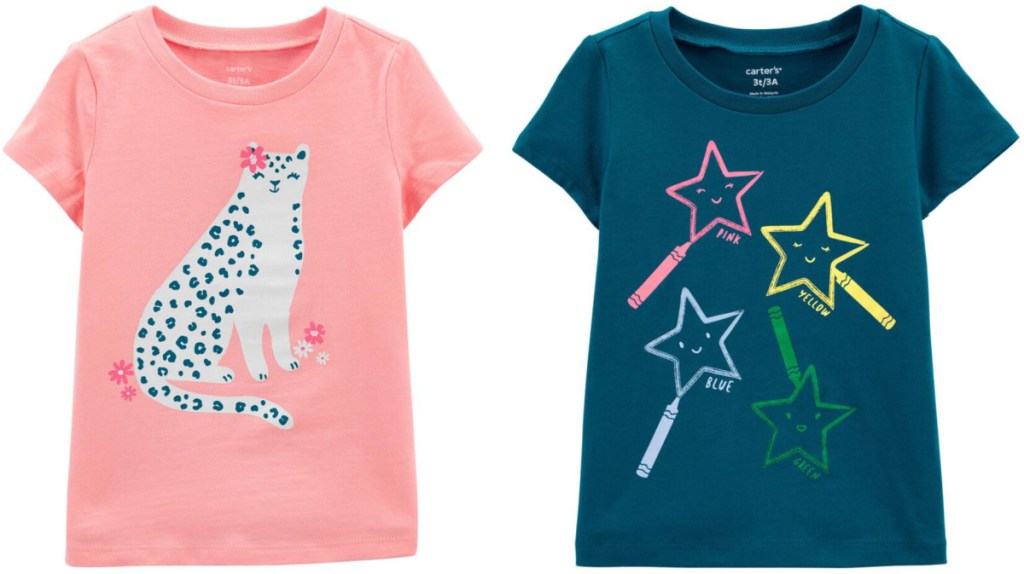 carter's baby girls graphic tees