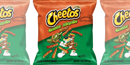 Cheetos Crunchy Cheddar Jalapeno 40-Count Only $12.82 Shipped on Amazon (Just 32¢ Per Bag)