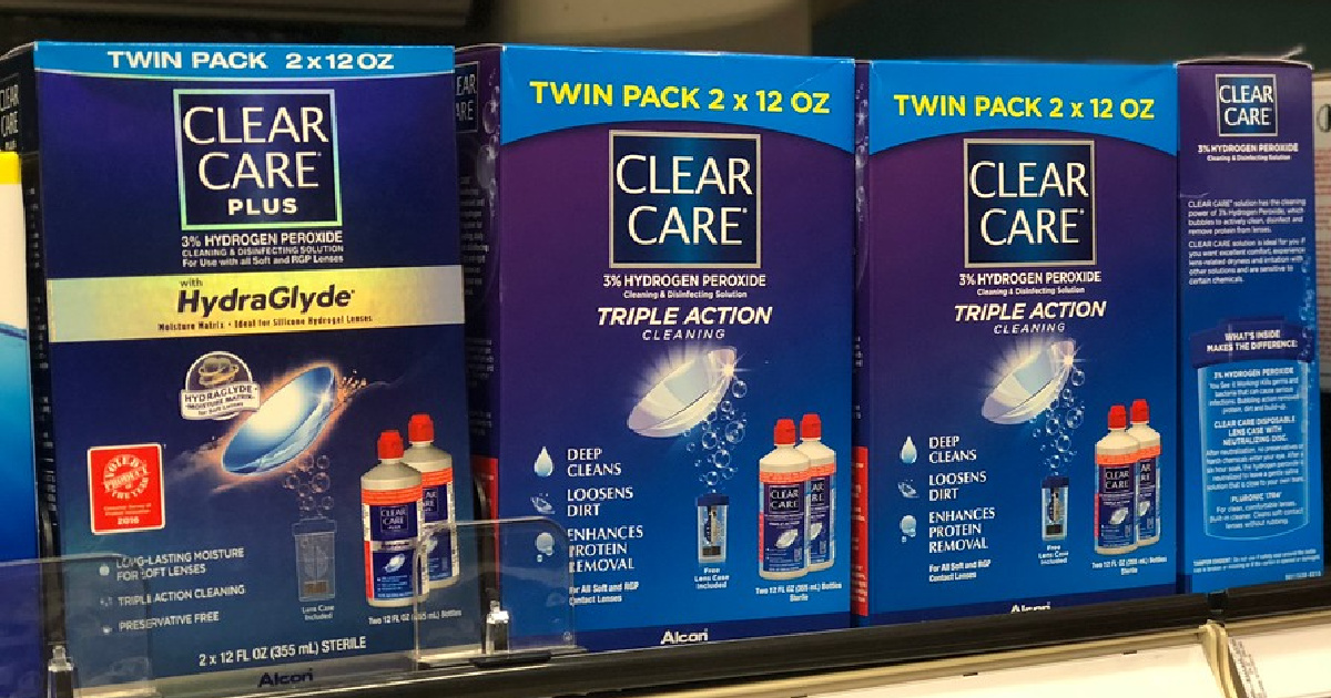 Contact Lens Solution Twin Packs Only 6 99 On Walgreens Com Regularly   Clear Care Contact Solution 