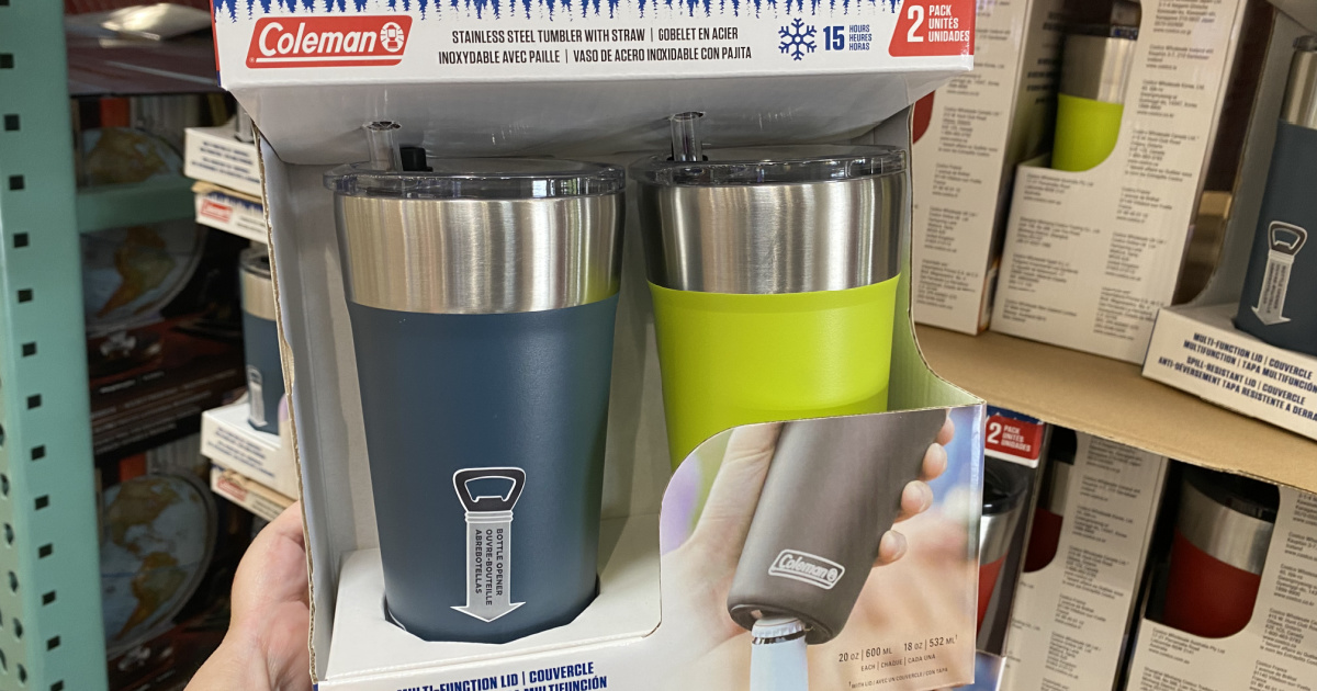 Coleman Stainless Steel Tumbler With Straw