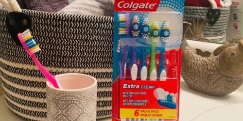 6 Colgate Toothbrushes Only $3.49 Shipped on Amazon | Great Donation Item