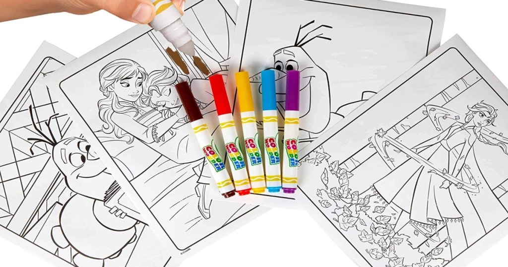 crayola mess free coloring pages frozen 2