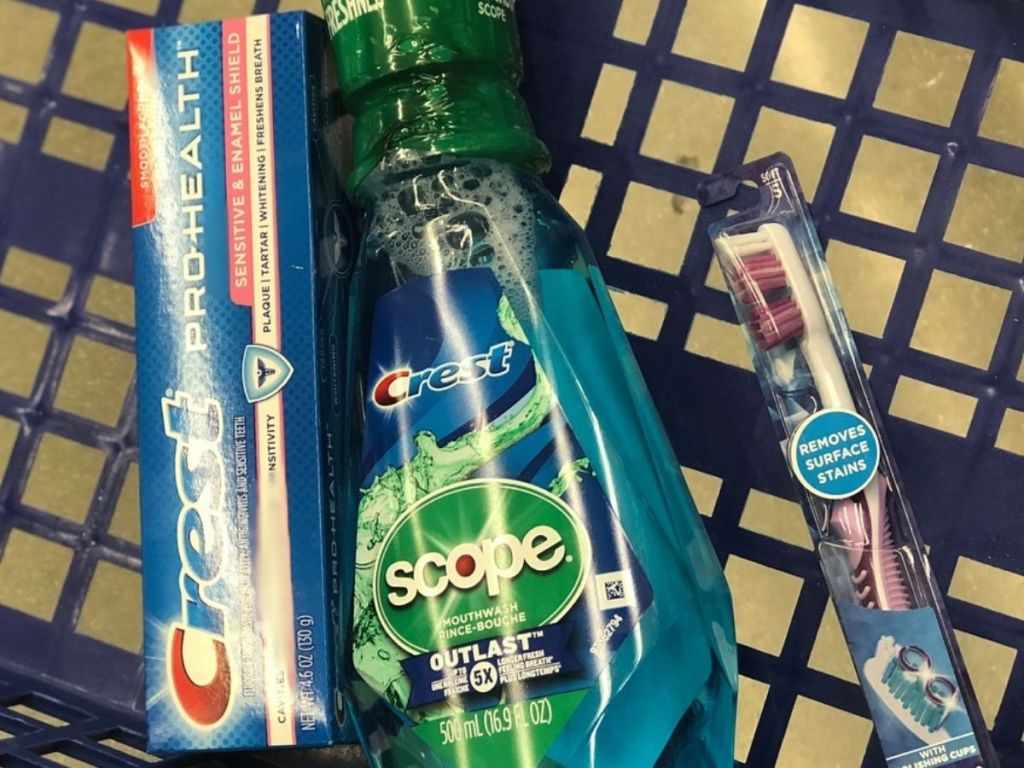 Crest Scope and Oral B products
