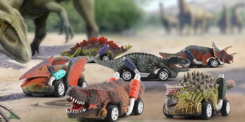 Dinosaur Car Toy 6-Pack Just $9.99 on Amazon (Awesome Reviews & Best Price!)