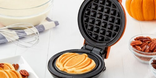 Dash Pumpkin Mini Waffle Maker Just $9.95 Shipped