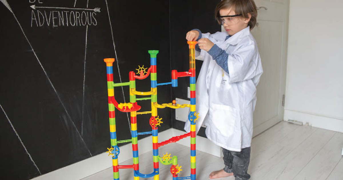 edushape 100 piece marble run toy set