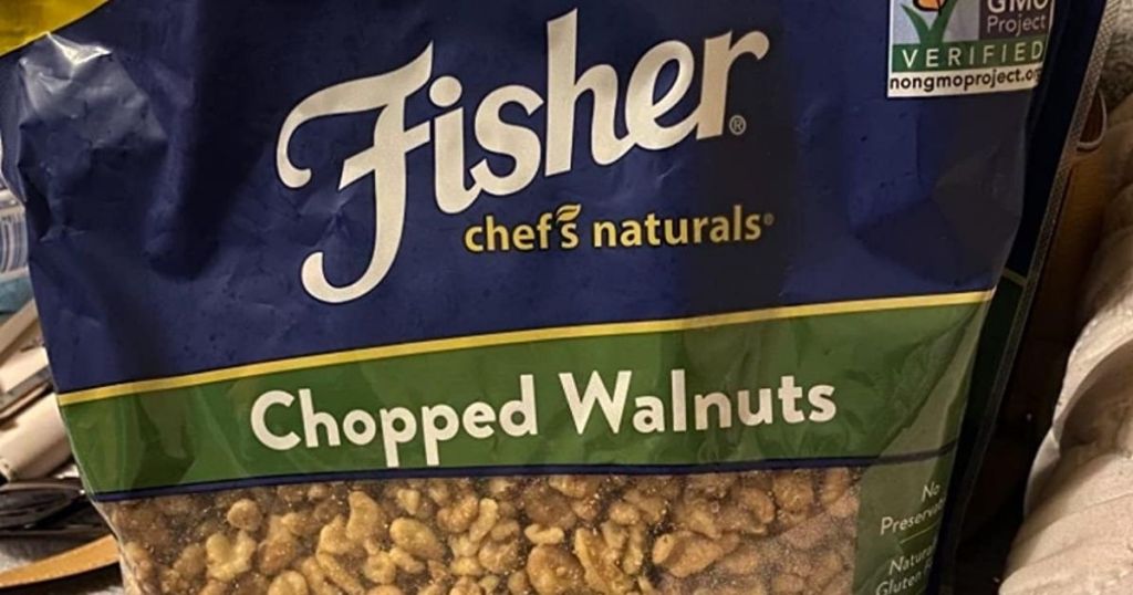 bag of Fisher Chopped Walnuts