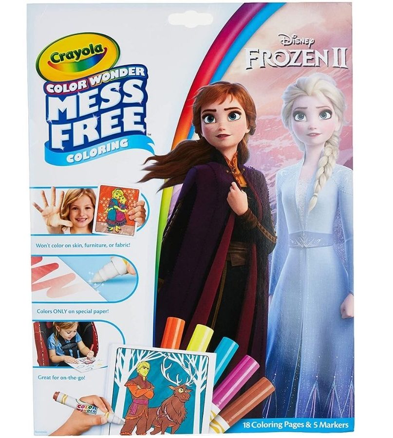 frozen coloring book mess free from crayola