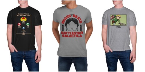 Men’s Graphic Tees Only $5 on GameStop.com (Regularly $20) | Super Mario, Star Wars, The Office & More