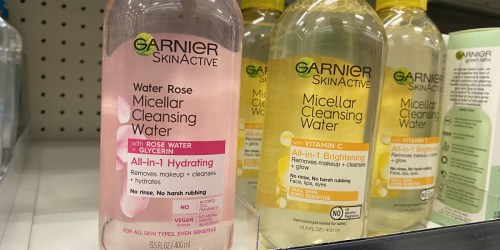 Garnier Micellar Cleansing Water from $3.79 Each at Target (Regularly $7)