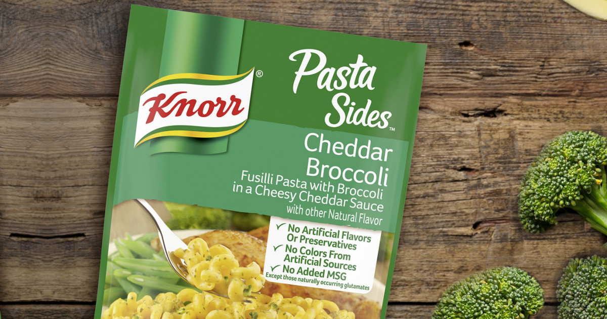 Knorr Pasta Sides Cheddar Broccoli Pouches 12-Pack Only $ Shipped on  Amazon | Just 74¢ Each