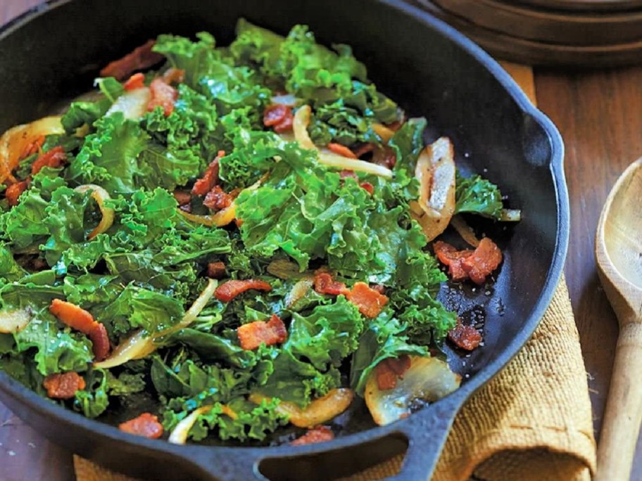 vegetables inside lodge cast iron pan