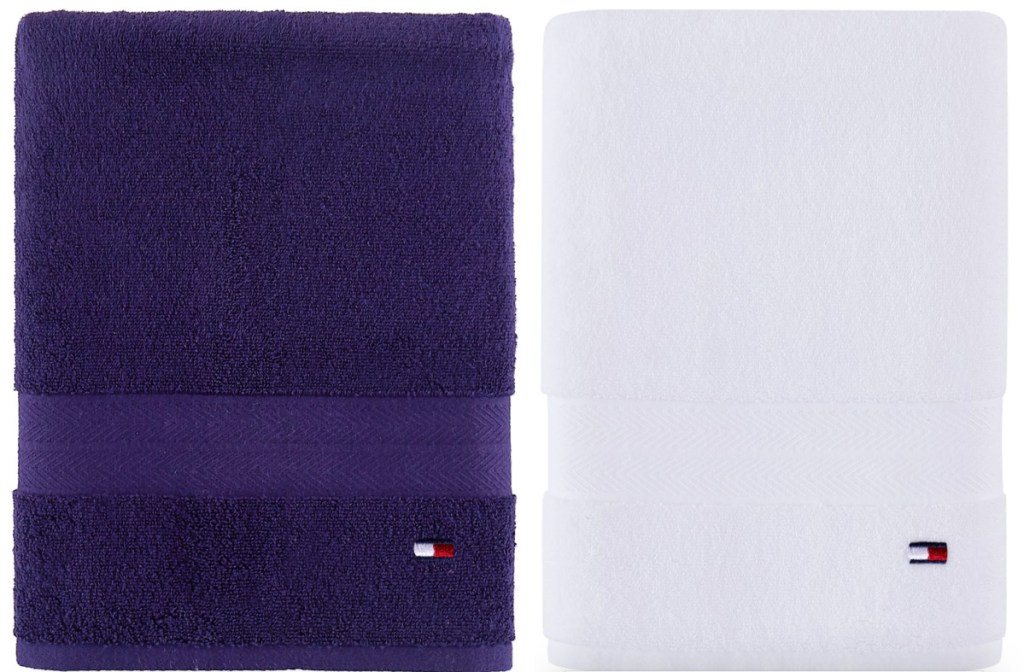tommy hilfiger solid towels