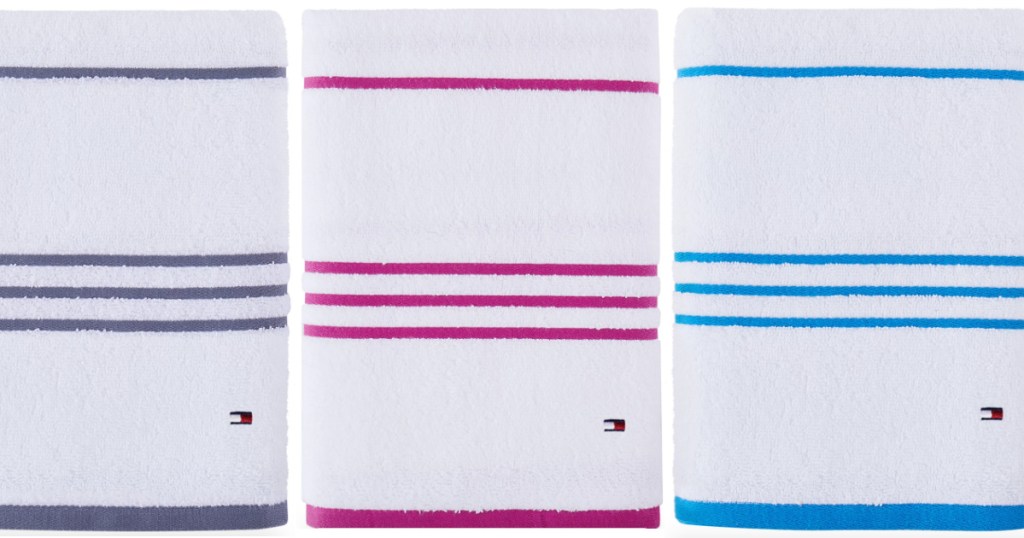 tommy hilfiger striped towels