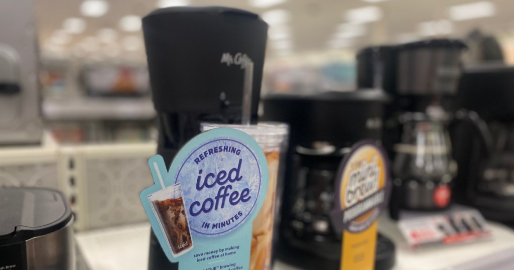 black iced coffee maker 