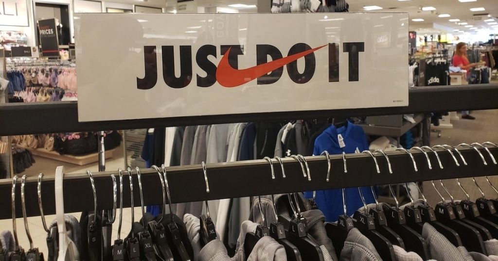 Nike apparel rack at Kohl's