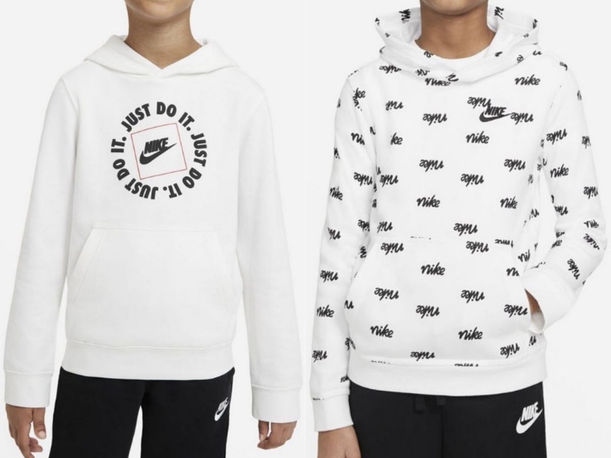 Kohls white nike hoodie deals