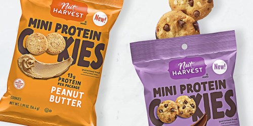 Nut Harvest Protein Cookies Snack Bags 12-Count Only $8.64 on Amazon | Just 72¢ Each