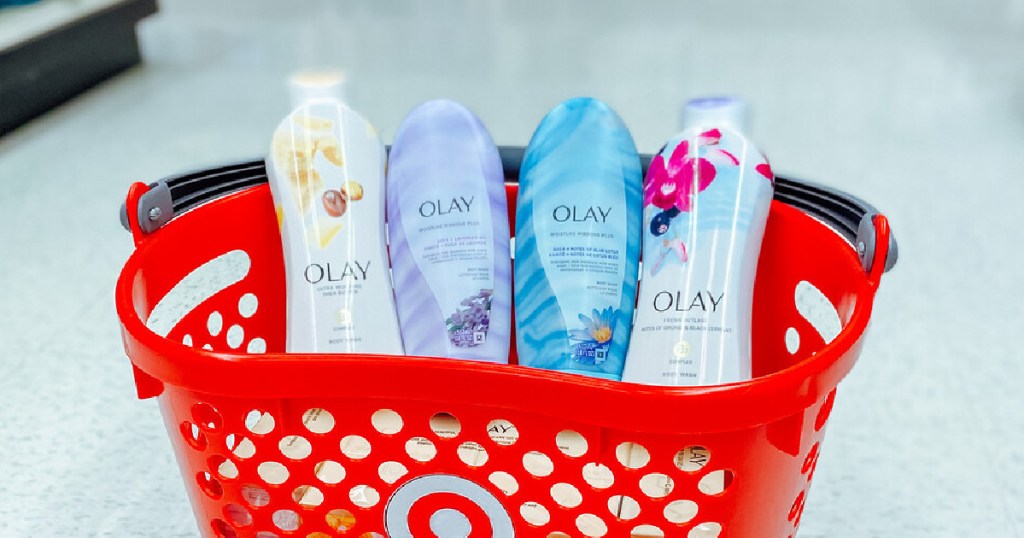 Olay Body Washes in Target Basket