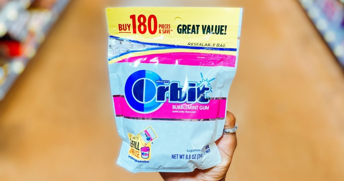 Orbit Sugar-Free Gum 180-Count Resealable Bag Just $2.84 Shipped on