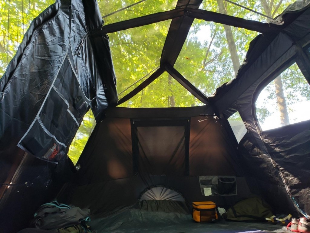 inside of the ozark trail 10 person tent