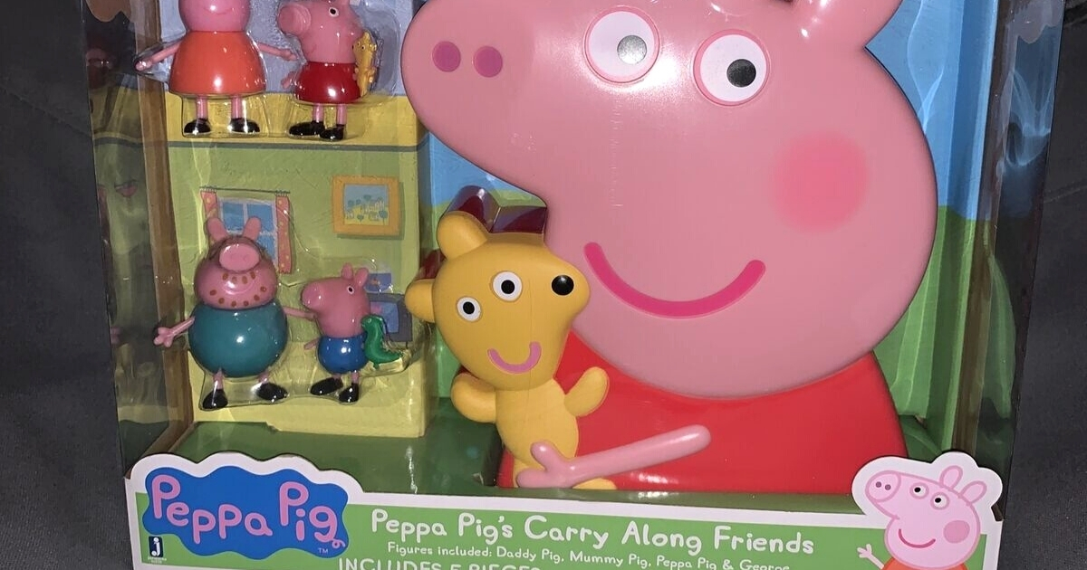 Peppa Pig Storage 4 Friends Figure Carry Case