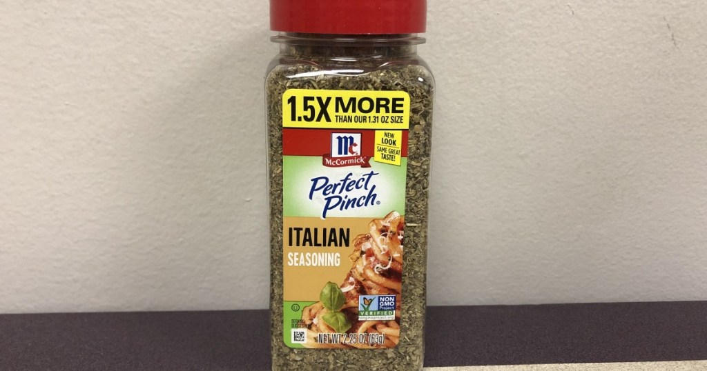 large bottle of Italian seasoning