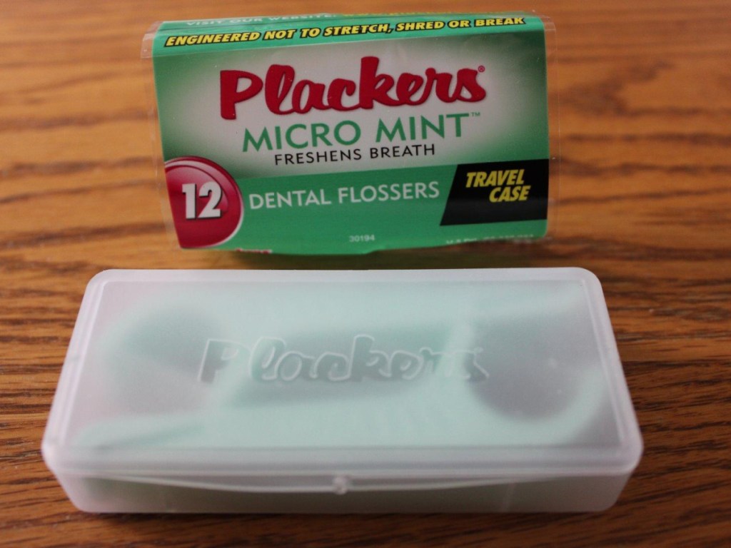 flossers with label and travel case
