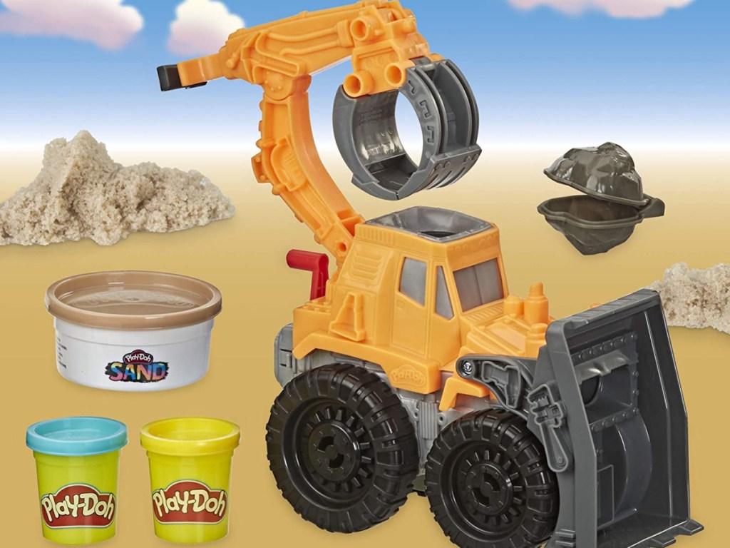 toy construction truck play-doh set