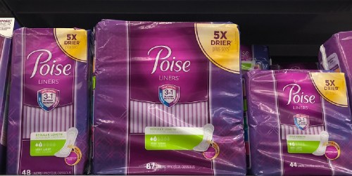 New $3/1 Poise Coupon = Better Than FREE Pads & Liners After Cash Back at Walmart