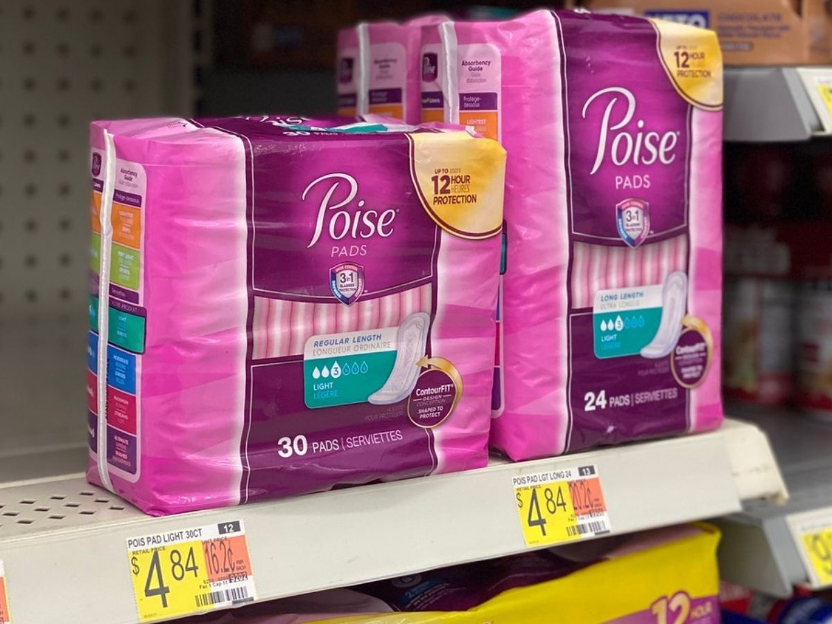 Poise Pads at Walmart