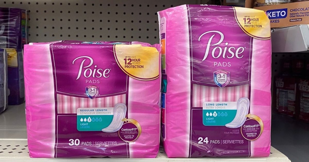 TWO Free Packs of Poise Pads at Walmart After Cash Back Starting 8/29