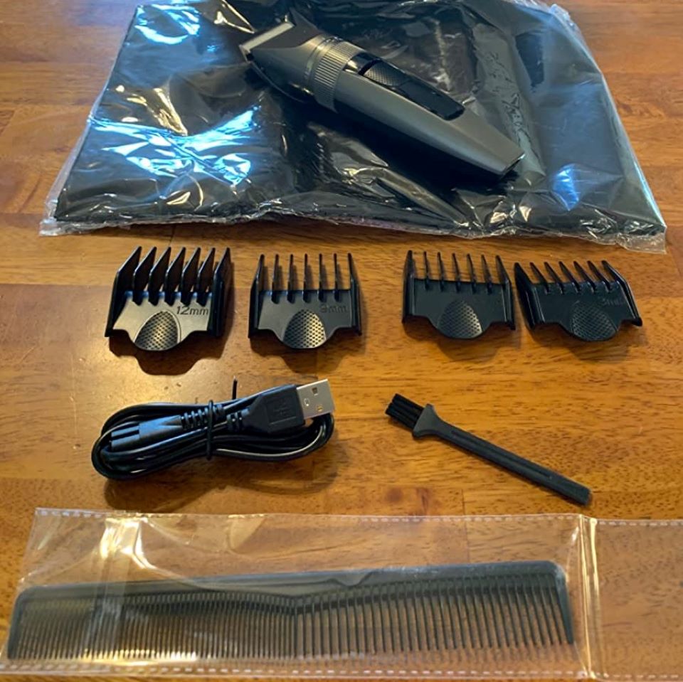 cordless hair clippers and accessories