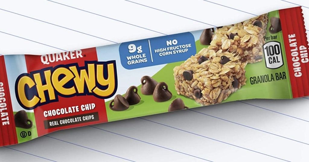 Quaker Chewy Chocolate Chip bar