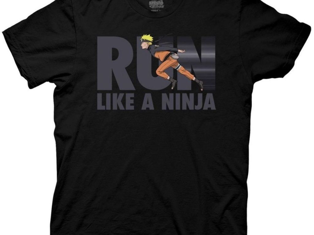 run like a ninja naruto tee