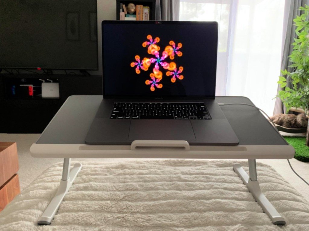 Saiji Laptop Table Desk with Storage Drawer