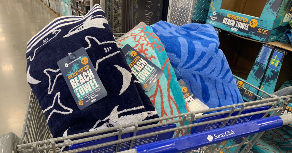 Member's Mark & Kate Spade Oversized Beach Towels from $ at Sam's Club  (Regularly $10)