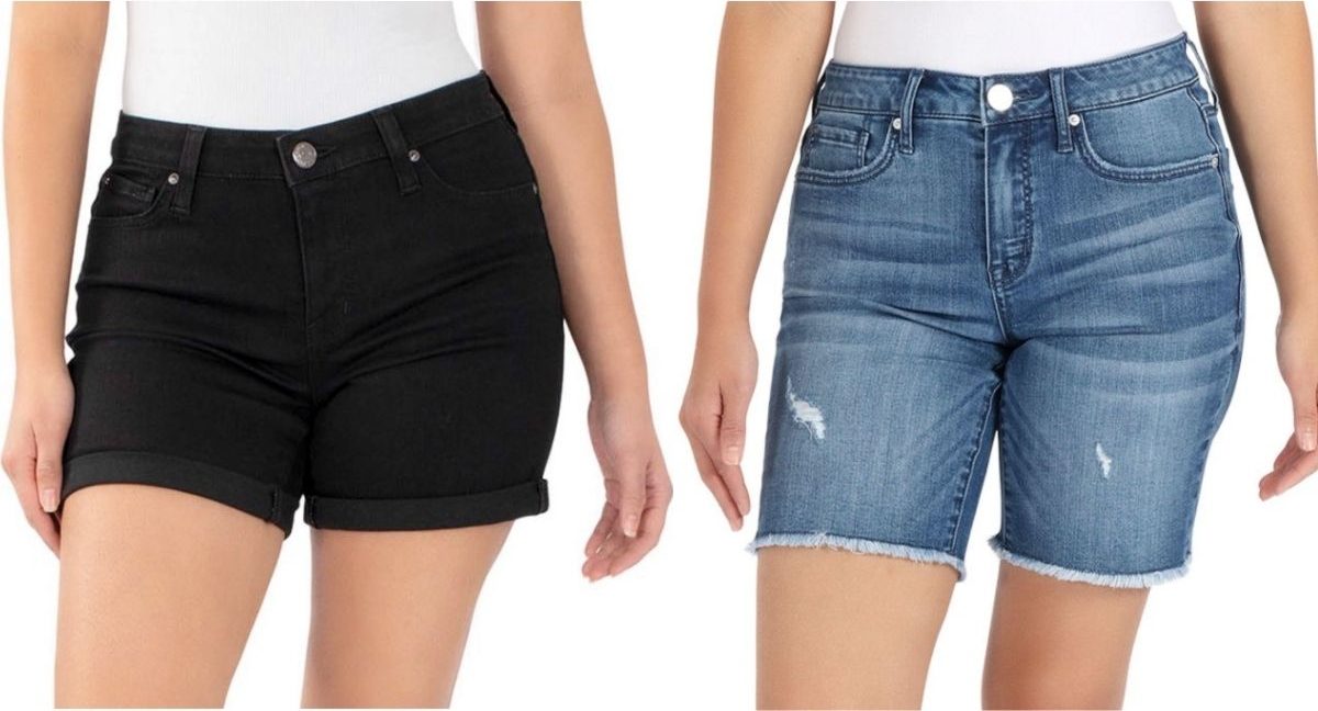 two pairs of Seven7 Jean Shorts