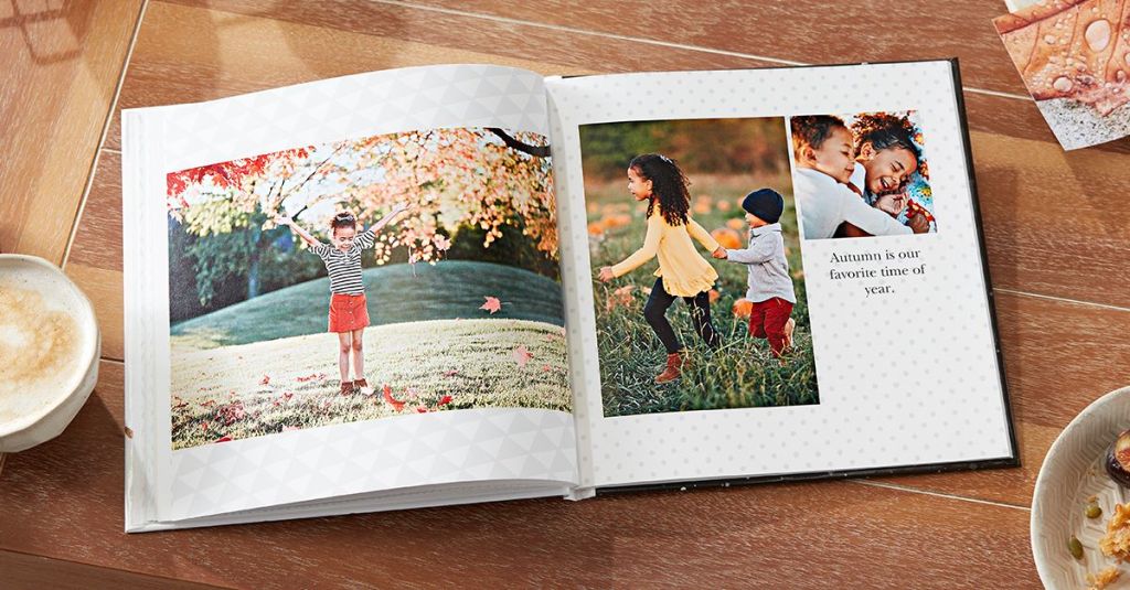 Shutterfly Photo Book featuring fall images