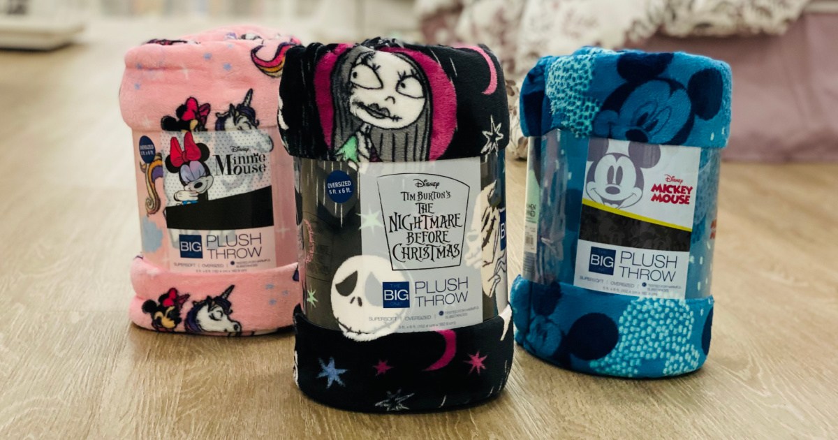 3 disney the big one plush throws