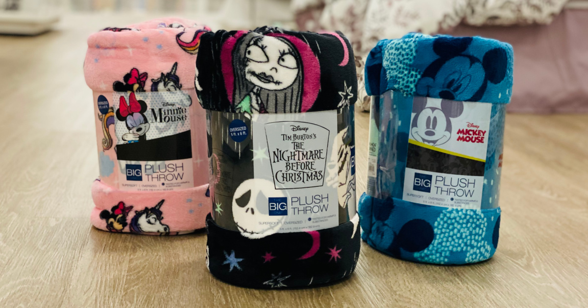 3 disney the big one plush throws