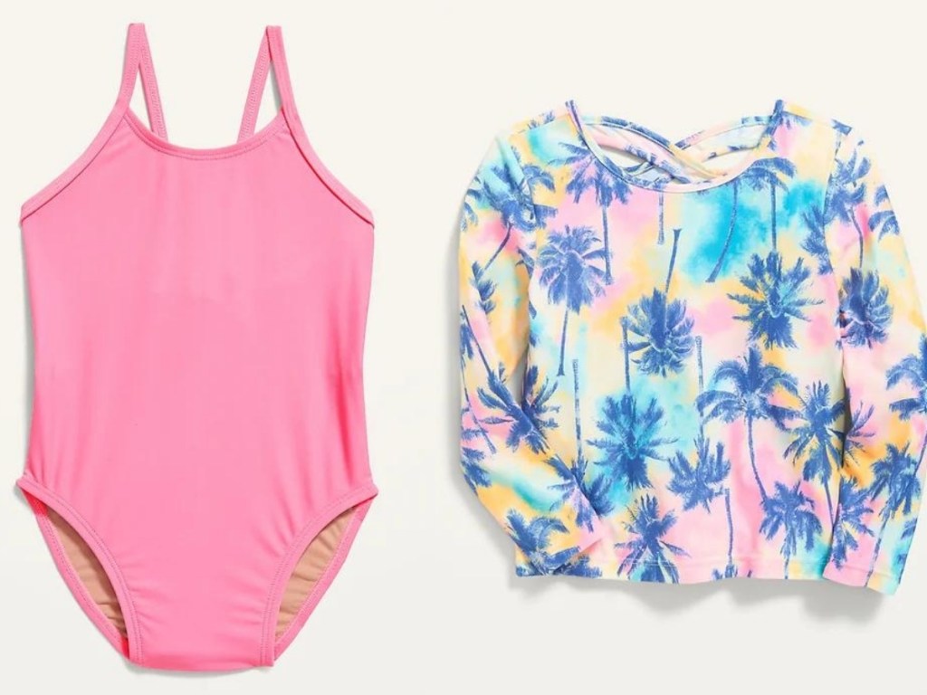 toddler girls swimsuit and rashguard at old navy