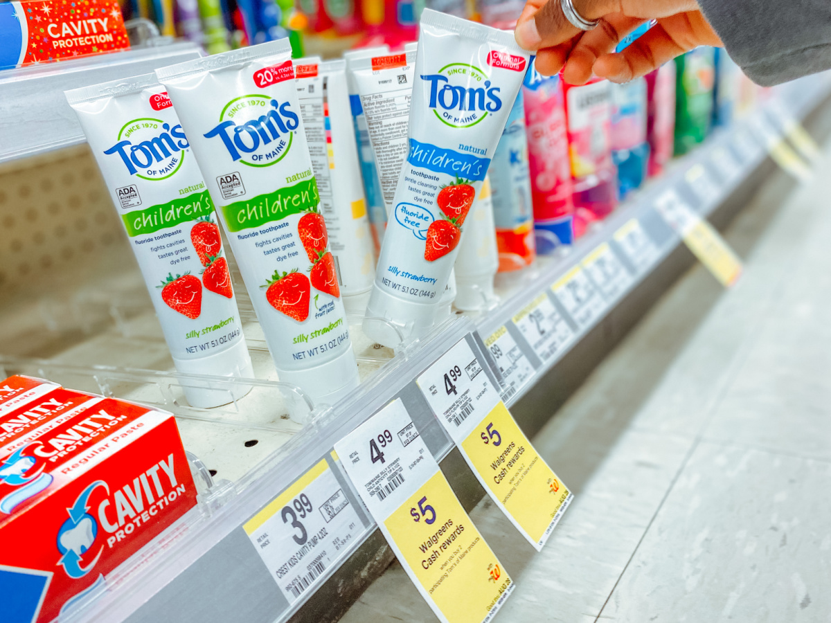 walgreens toms toothpaste