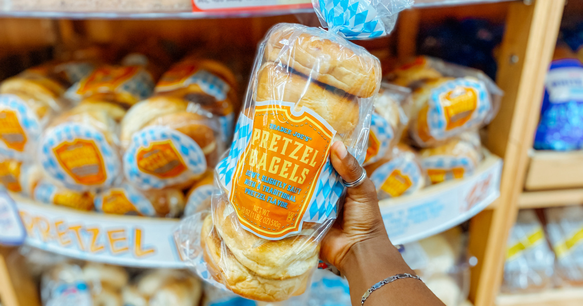 You Knead to Try These Pretzel Bagels Only 2.69 at Trader Joe's
