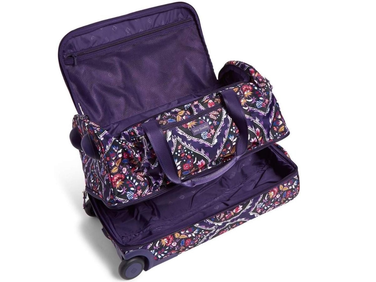 Vera bradley purple online duffle bag