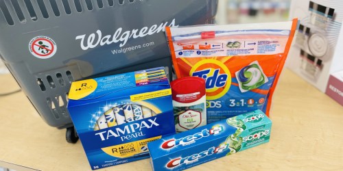 Over 50% off Tampax, Tide, Crest & More After Walgreens Rewards | Stock up for Back to School
